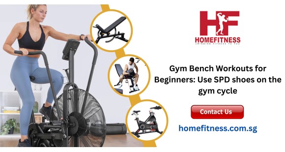 Gym Bench Workouts for Beginners: Use SPD shoes on the gym cycle