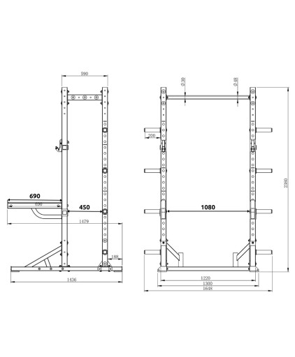 Aspire Half Rack HR1000