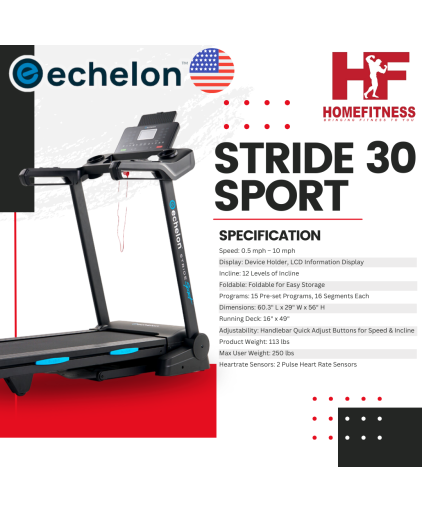 Echelon Stride 30 Sport Treadmill