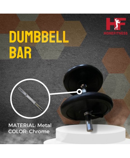 14" Dumbbell Bar with Spring Collar (per pcs) (Dia: 2.5cm)