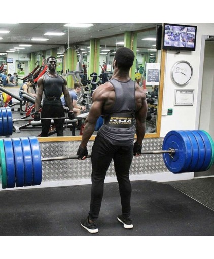RDX Leather 6" Weightlifting Belt in Black