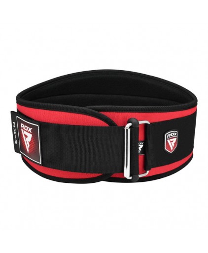 RDX X3 Weightlifting Neoprene Gym Belt in Red