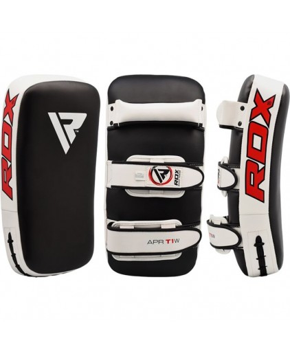 RDX T1 Leather X Curved Thai Pad (Red/White)
