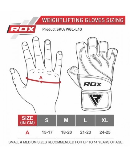 RDX L7  Crown Leather Weightlifting Gloves in Red