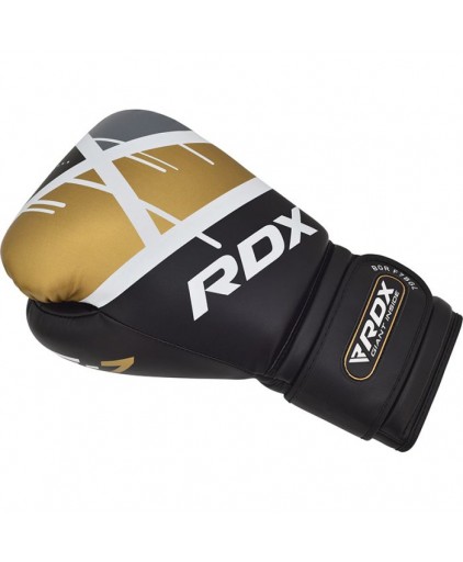 RDX Boxing Gloves in Black/Gold