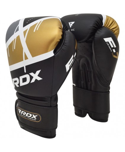 RDX Boxing Gloves in Black/Gold
