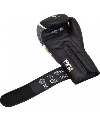 RDX Boxing Gloves in Black/Gold