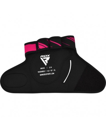 RDX R1 Weightlifting Grip w Short Strap in Pink