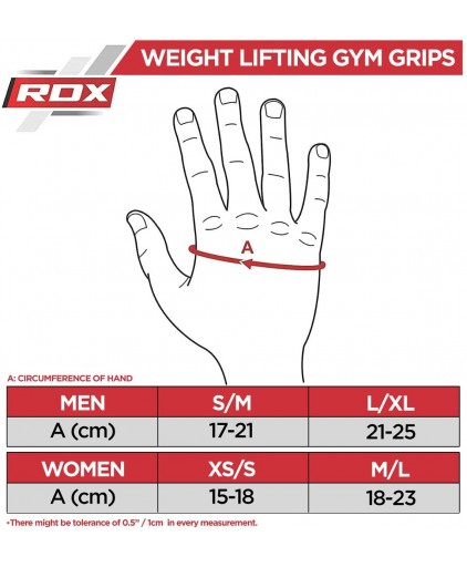RDX R2 Weightlifting Grip w Short Strap in White