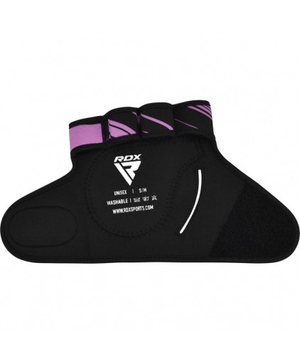 RDX R1 Weightlifting Grip w Short Strap in Purple