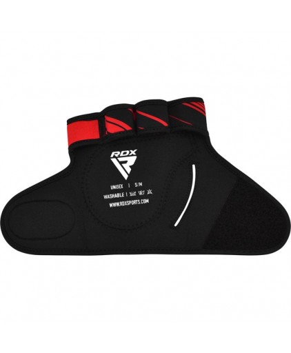 RDX R1 Weightlifting Grip w Short Strap in Red