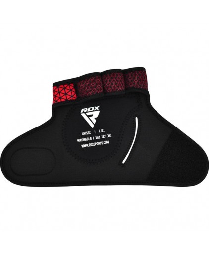 RDX R3 Weightlifting Grip w Short Strap in Red