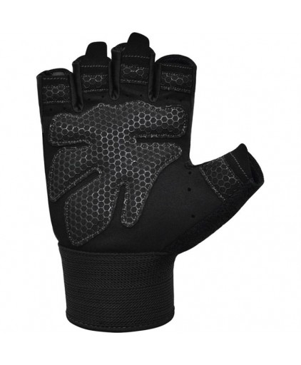 RDX W1 Gym Weighlifting Workout Gloves in Grey