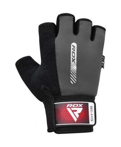 RDX W1 Gym Weighlifting Workout Gloves in Grey