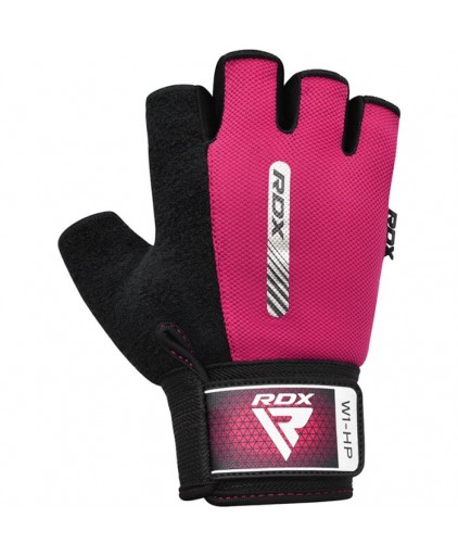 RDX W1 Gym Weighlifting Workout Gloves in Pink