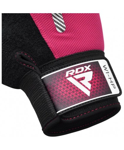 RDX W1 Gym Weighlifting Workout Gloves in Pink