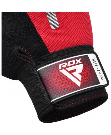 RDX W1 Gym Weighlifting Workout Gloves in Red