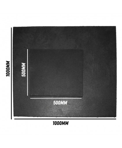 Prograde 1000 x 1000 x 15mm  Rubber Gym Mat